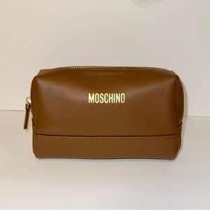 Moschino travel toiletries bag Tan air astana